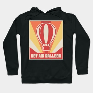 Vintage Style Hot Air Balloon Poster Hoodie